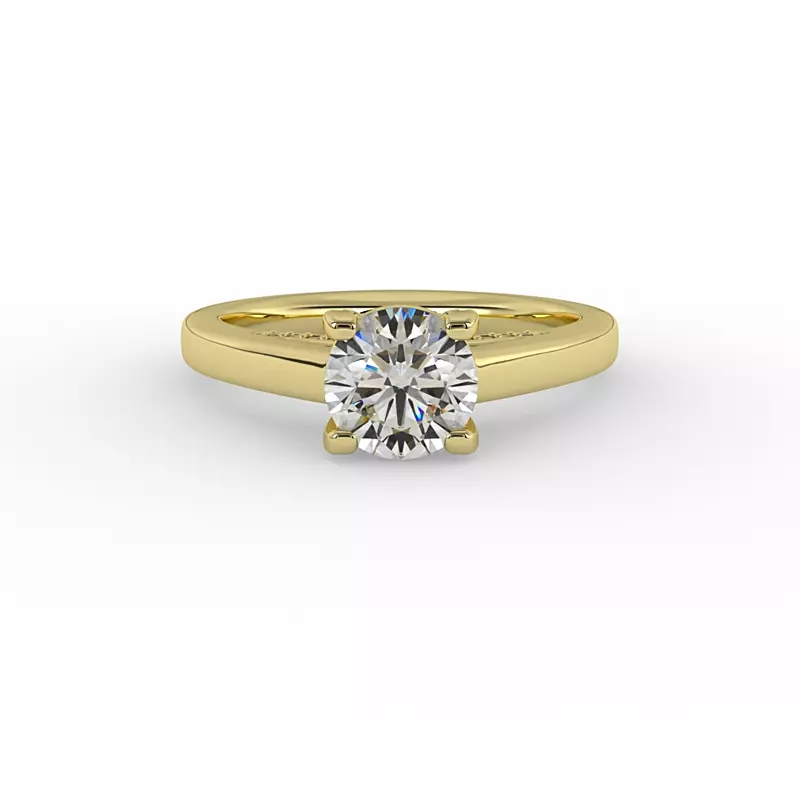 14K Yellow Gold Eliza Solitaire Engagement Ring