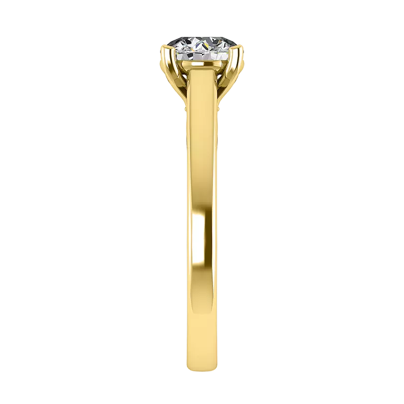 18K Yellow Gold Eliza Solitaire Engagement Ring