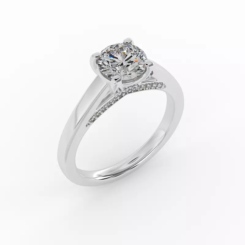 Platinum Eliza Solitaire Engagement Ring