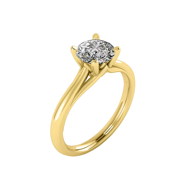 14K Yellow Gold Mackenzie Solitaire Engagement Ring