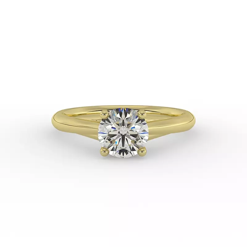 14K Yellow Gold Mackenzie Solitaire Engagement Ring