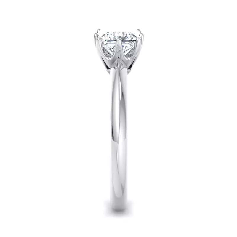 Platinum Olivia Knife Edge 6 Prong  Solitaire