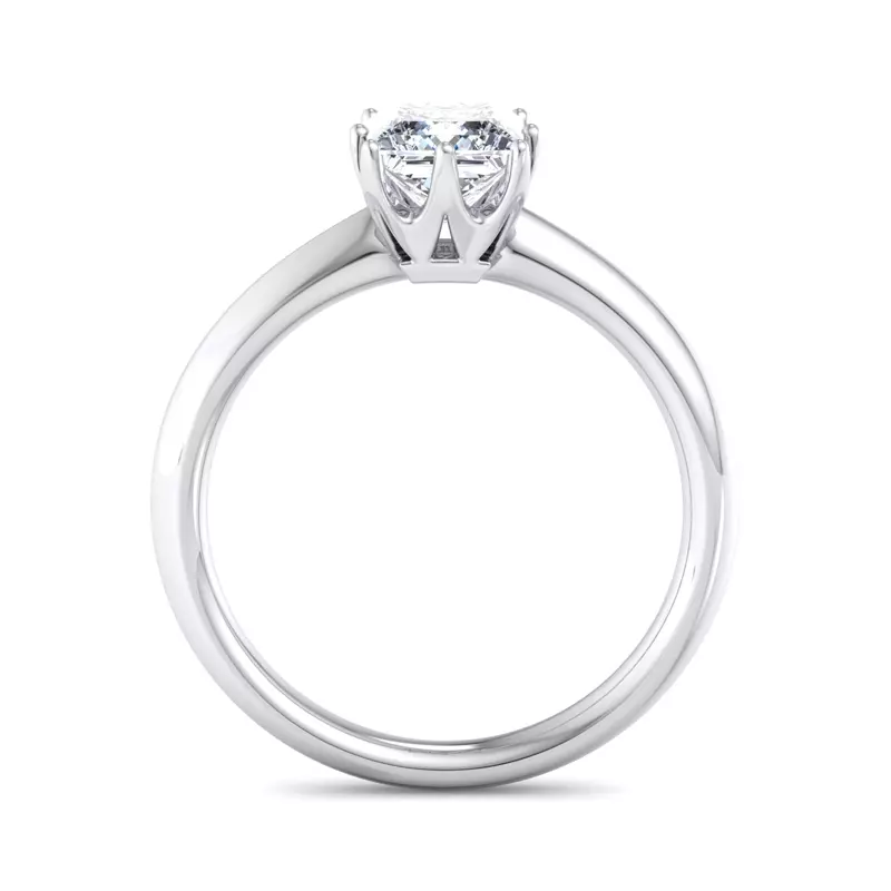 Platinum Olivia Knife Edge 6 Prong  Solitaire