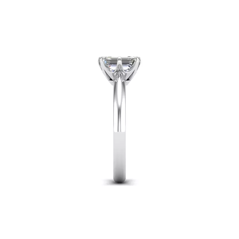 Platinum Olivia Knife Edge 6 Prong  Solitaire Engagement Ring
