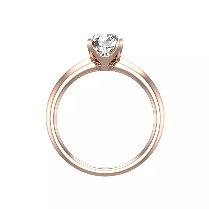 14K Rose Gold Arianna Solitaire Engagement Ring