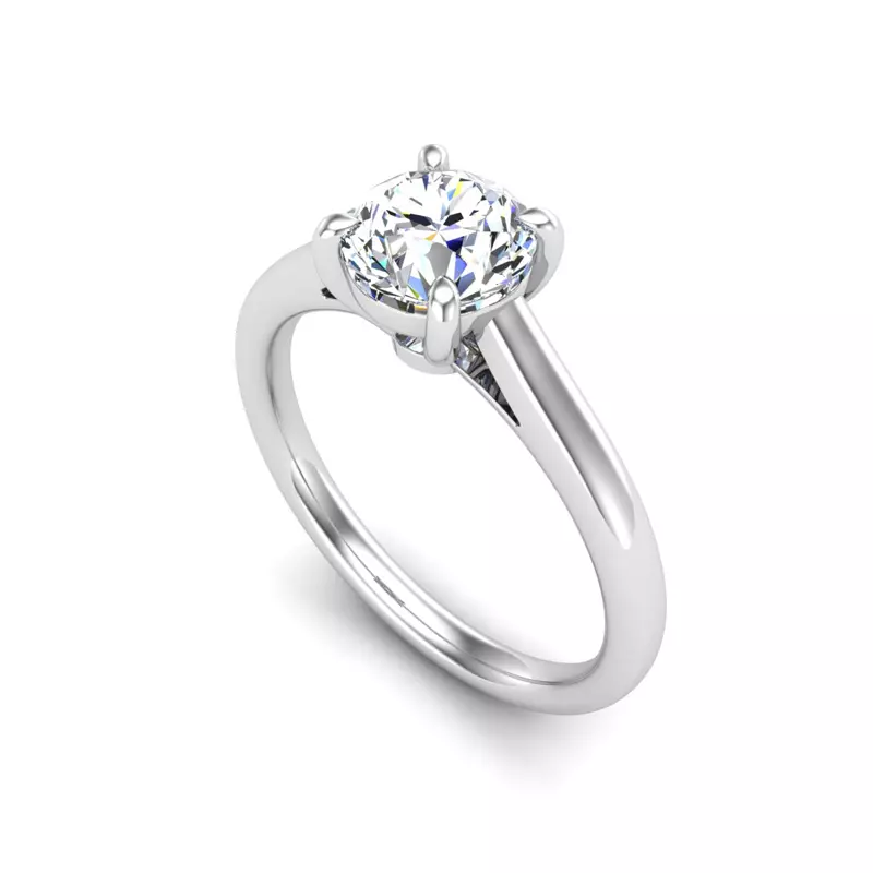 Platinum Mary Solitaire Engagement Ring
