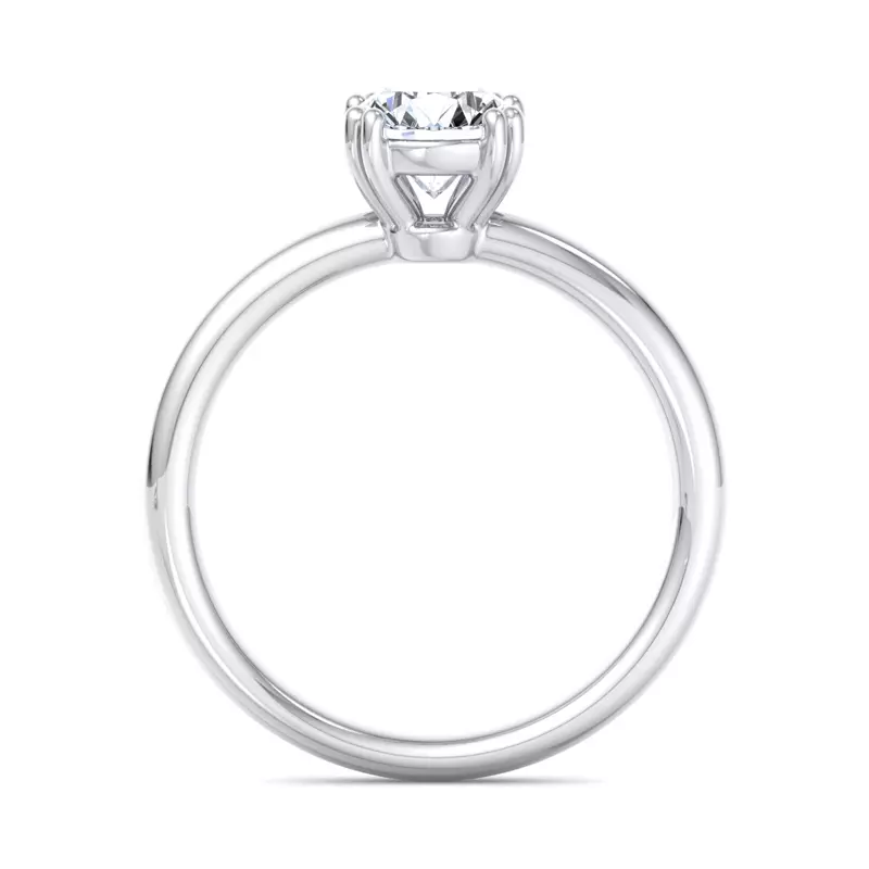 Platinum Margaret Double Prong Solitaire Engagement Ring