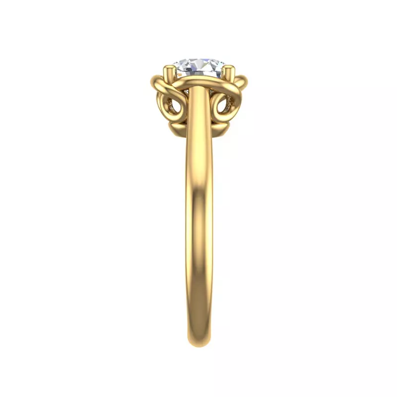 18K Yellow Gold Eden Solitaire Engagement Ring