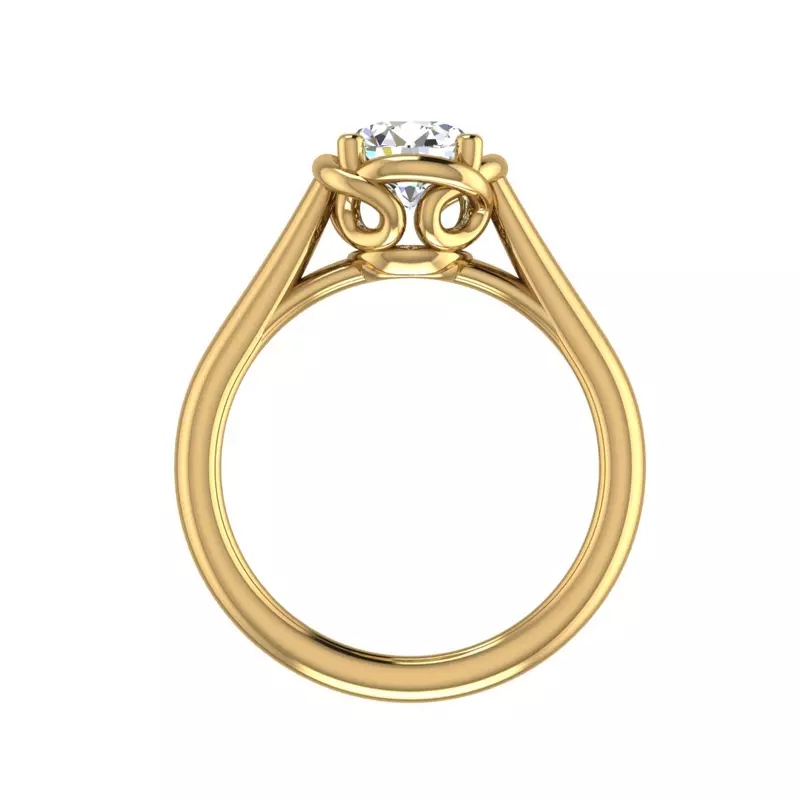 18K Yellow Gold Eden Solitaire Engagement Ring