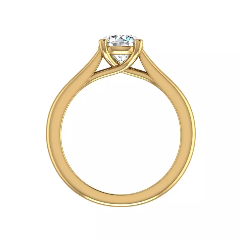 18K Yellow Gold Isla Trellis Style Engagement Ring