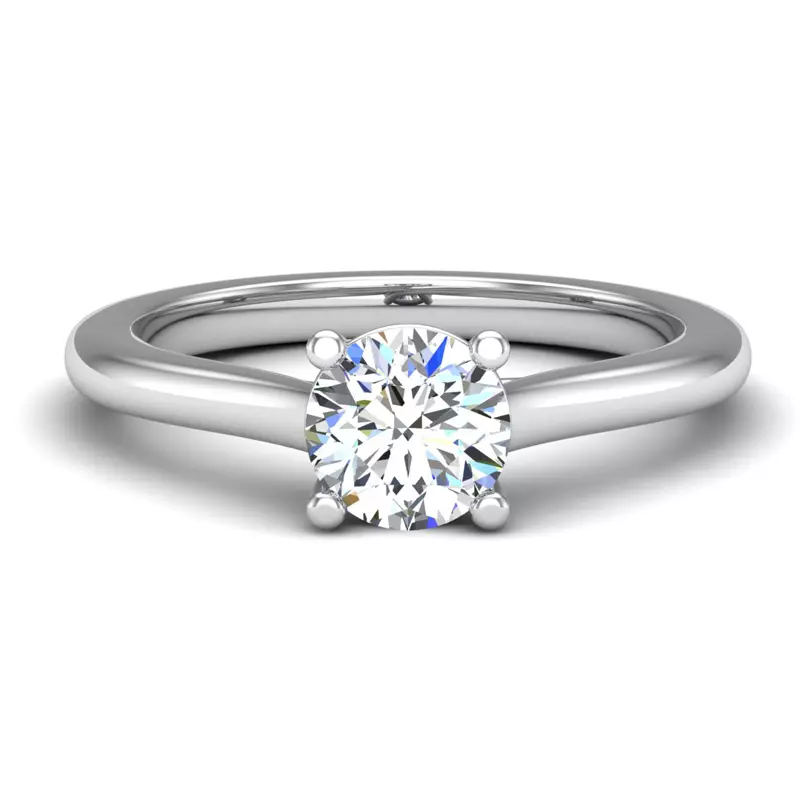 Platinum Isla Trellis Style Engagement Ring
