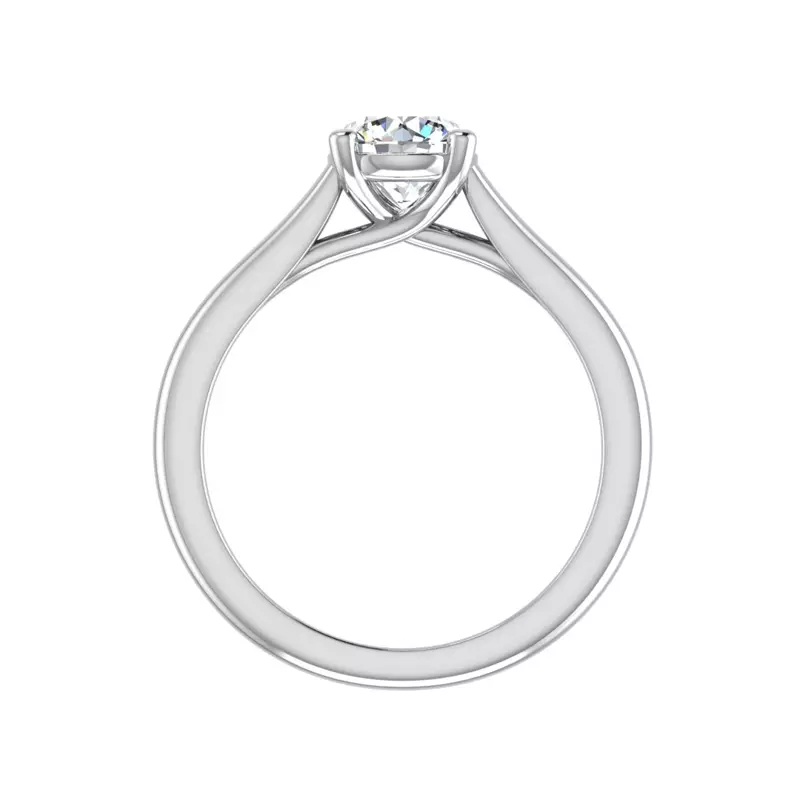 Platinum Isla Trellis Style Engagement Ring