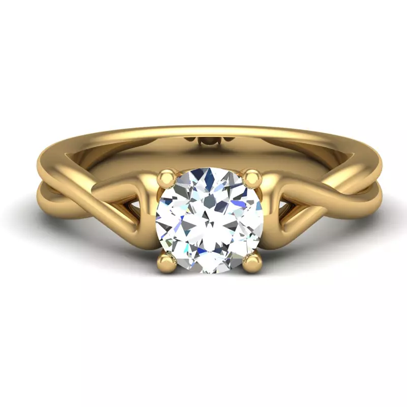 14K Yellow Gold Ayla Solitaire Engagement Ring
