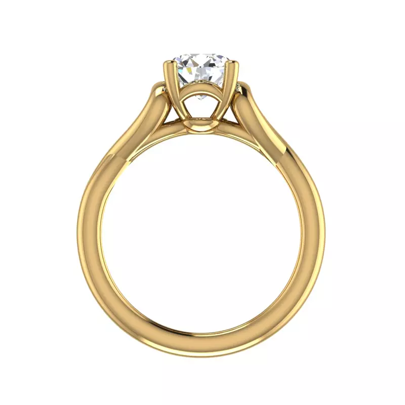 14K Yellow Gold Ayla Solitaire Engagement Ring