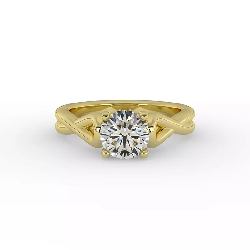14K Yellow Gold Ayla Solitaire Engagement Ring