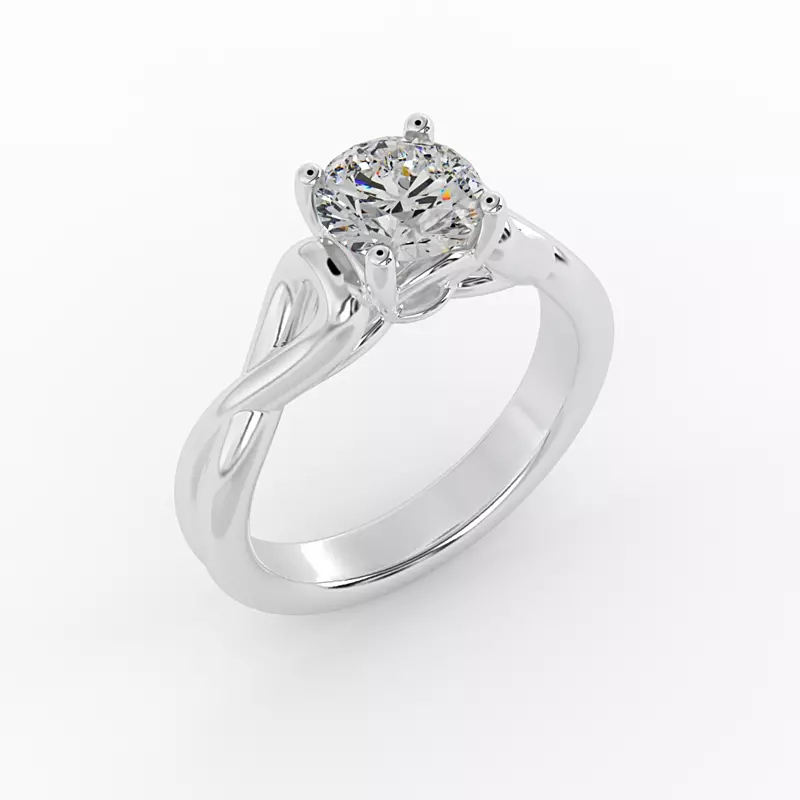 Platinum Ayla Solitaire Engagement Ring