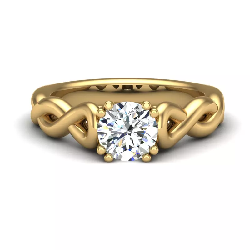 18K Yellow Gold Kylie Solitaire Engagement Ring
