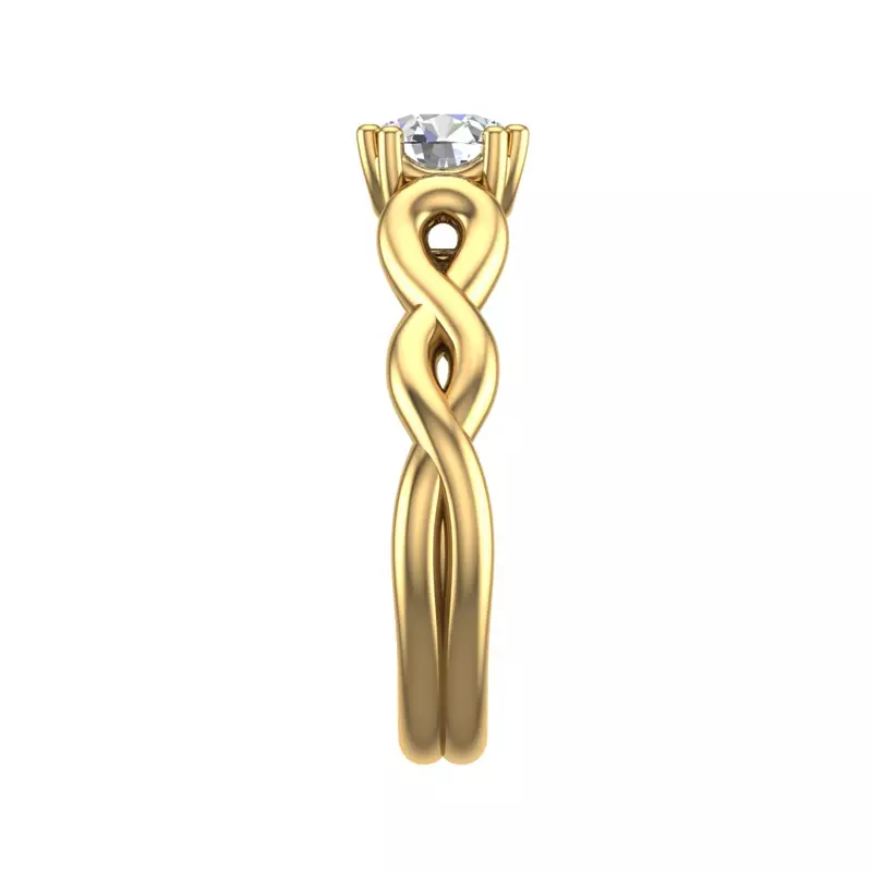 18K Yellow Gold Kylie Solitaire Engagement Ring