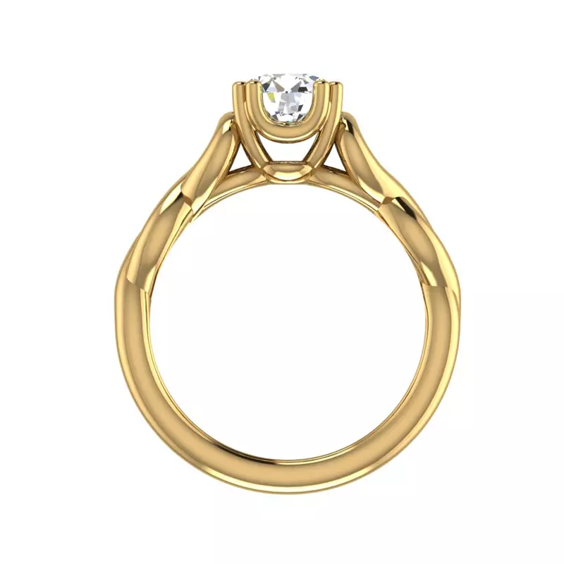 18K Yellow Gold Kylie Solitaire Engagement Ring
