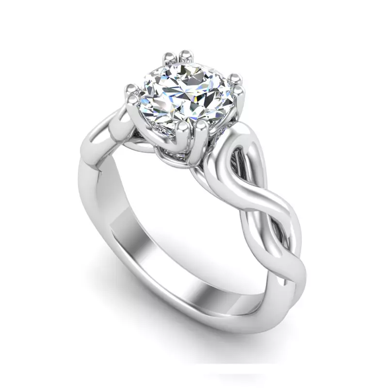 Platinum Kylie Solitaire Engagement Ring