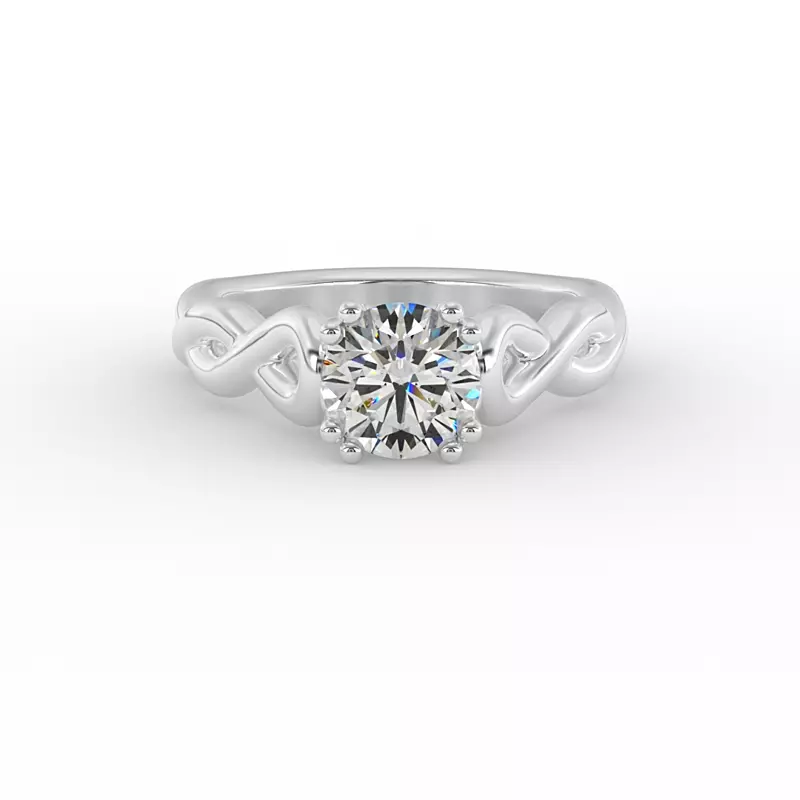 Platinum Kylie Solitaire Engagement Ring