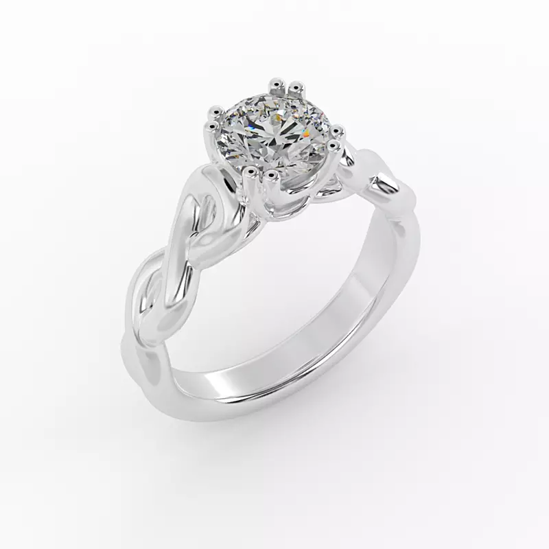 Platinum Kylie Solitaire Engagement Ring