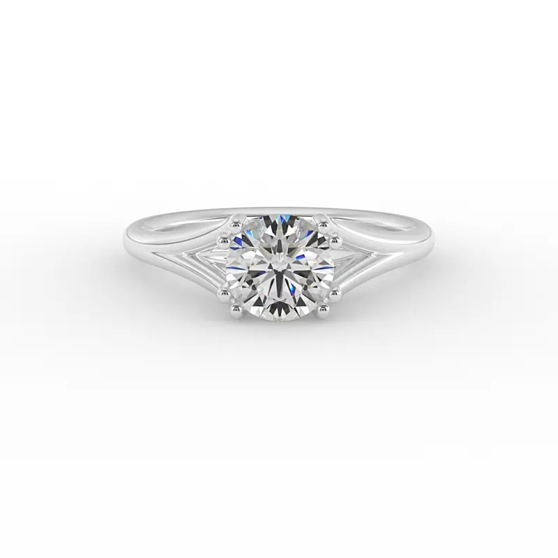 Platinum Faith Solitaire Engagement Ring