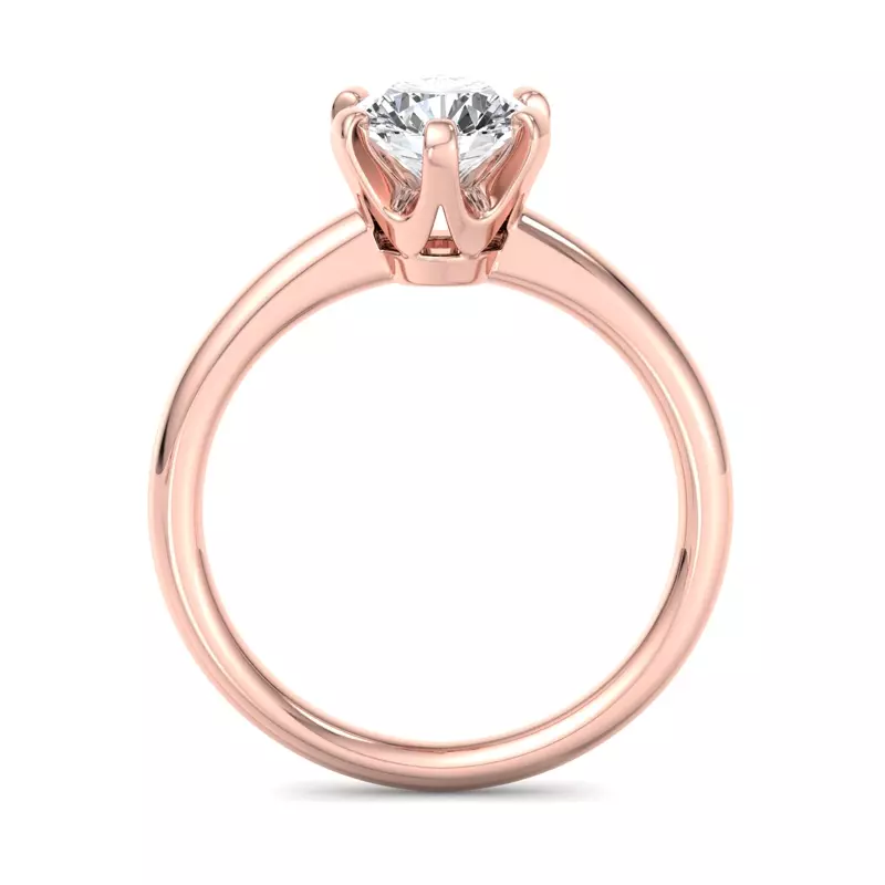 14K Rose Gold Amaya Solitaire Engagement Ring