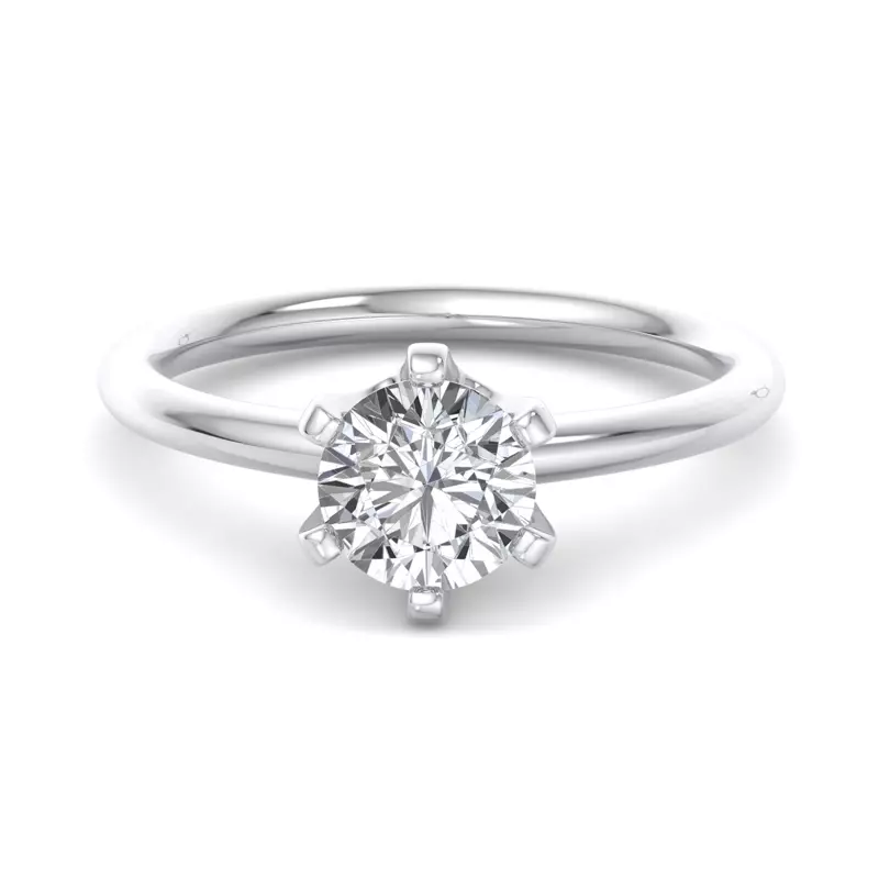 14K White Gold Amaya Solitaire Engagement Ring