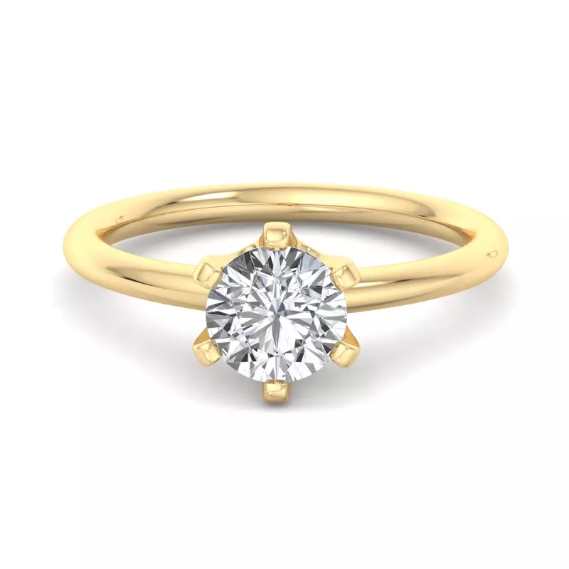 14K Yellow Gold Amaya Solitaire Engagement Ring