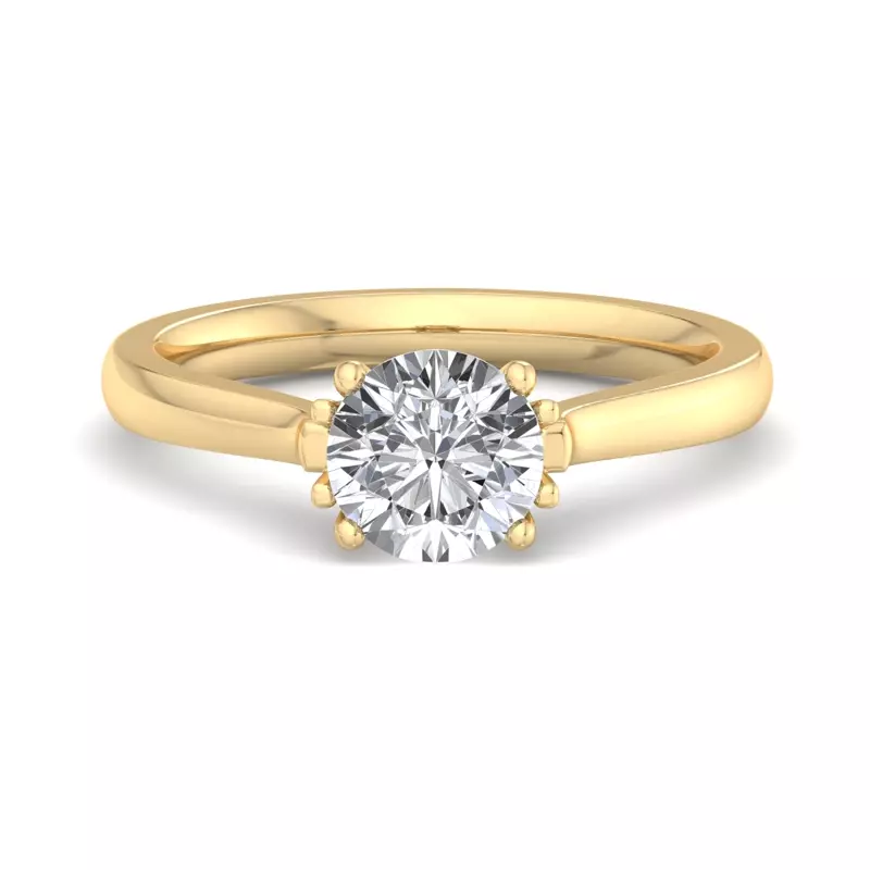 14K Yellow Gold Amara Solitaire Engagement Ring
