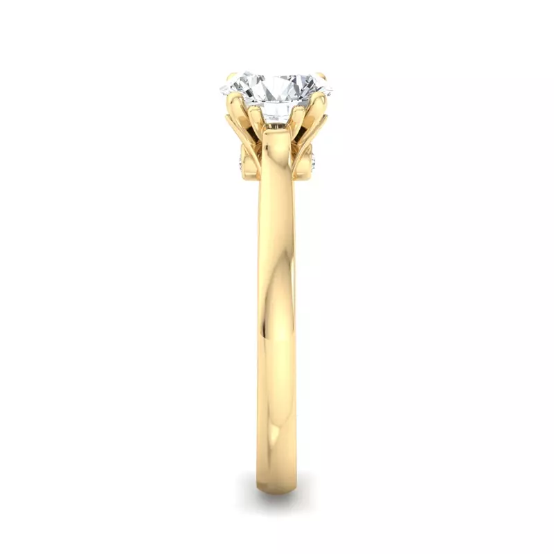 14K Yellow Gold Amara Solitaire Engagement Ring