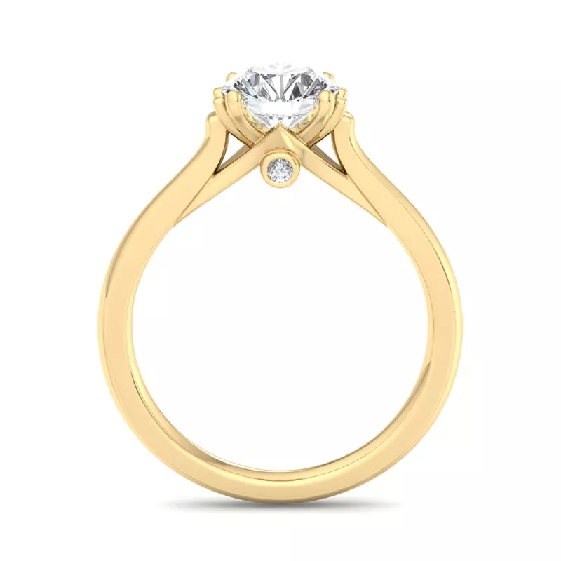 14K Yellow Gold Amara Solitaire Engagement Ring