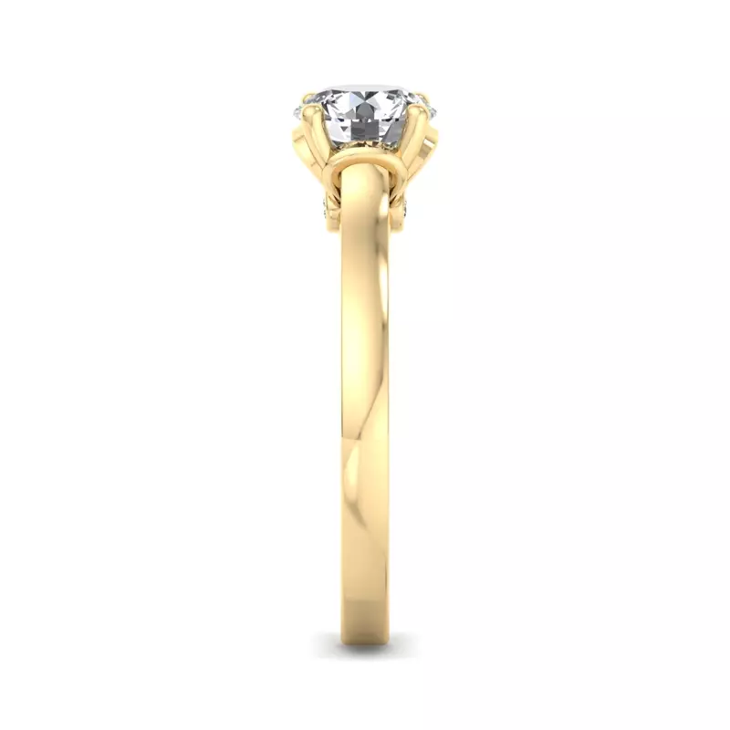 14K Yellow Gold Reese Solitaire Engagement Ring