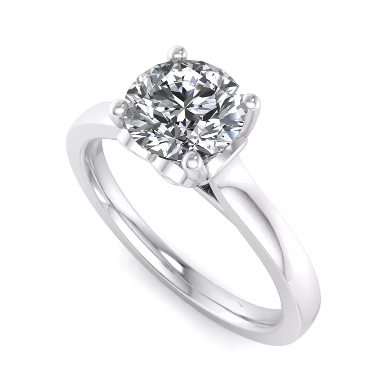 Platinum Reese Solitaire Engagement Ring