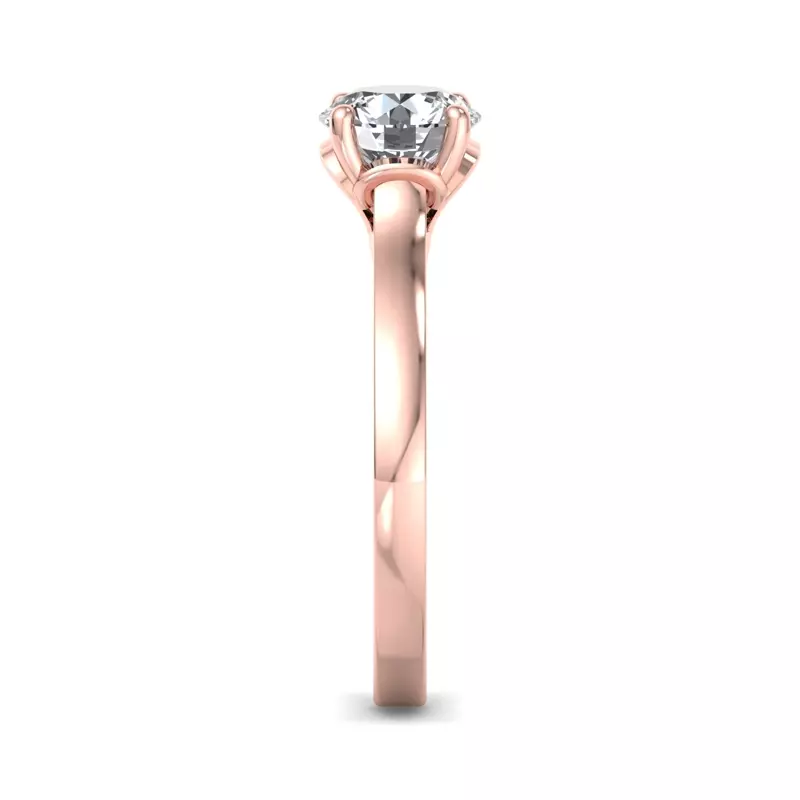 14K Rose Gold Valerie Heart Solitaire Engagement Ring