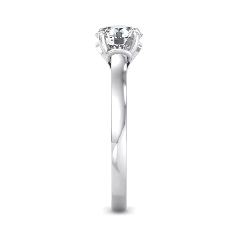 14K White Gold Valerie Heart Solitaire Engagement Ring