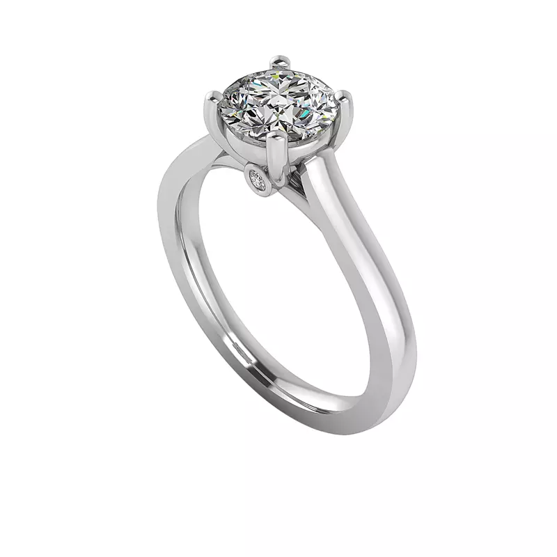 Platinum Sophia Cathedral Engagement Ring