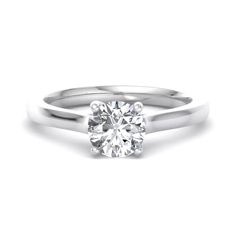 14K White Gold Cecilia Solitaire Engagement Ring