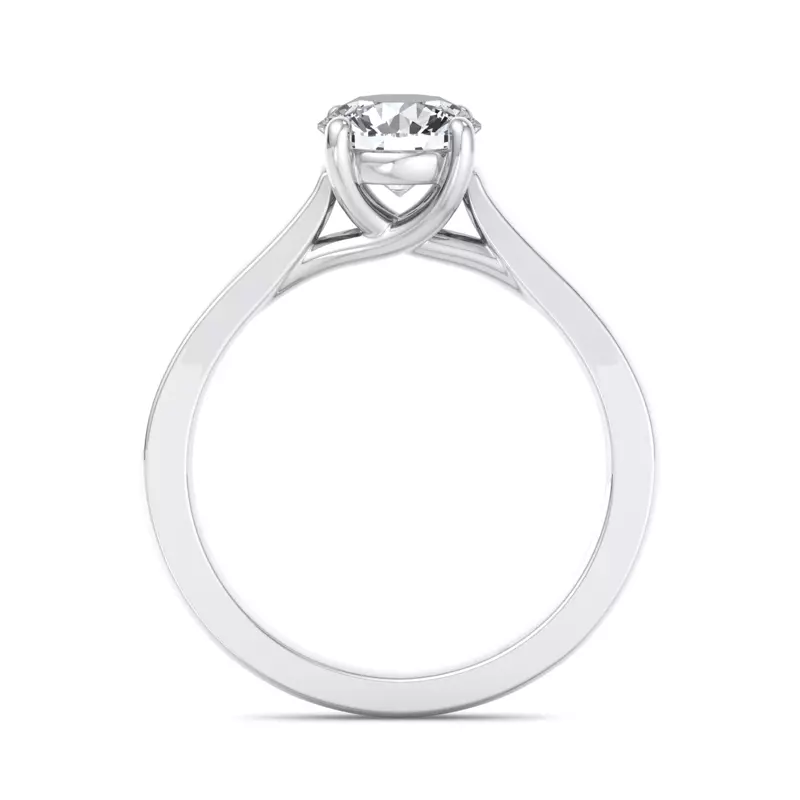 14K White Gold Cecilia Solitaire Engagement Ring