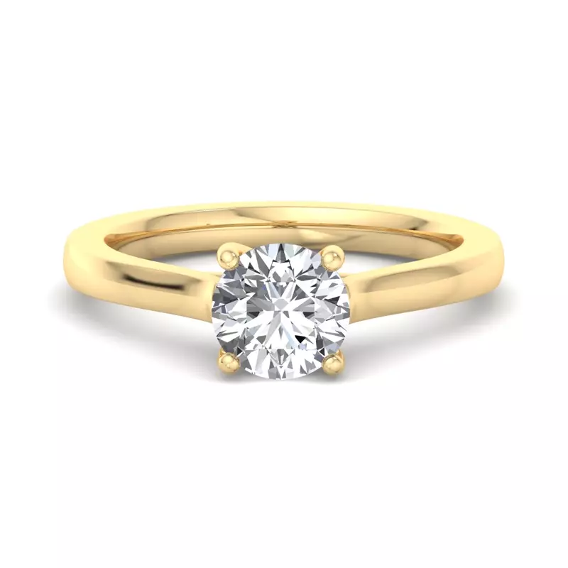 14K Yellow Gold Cecilia Solitaire Engagement Ring