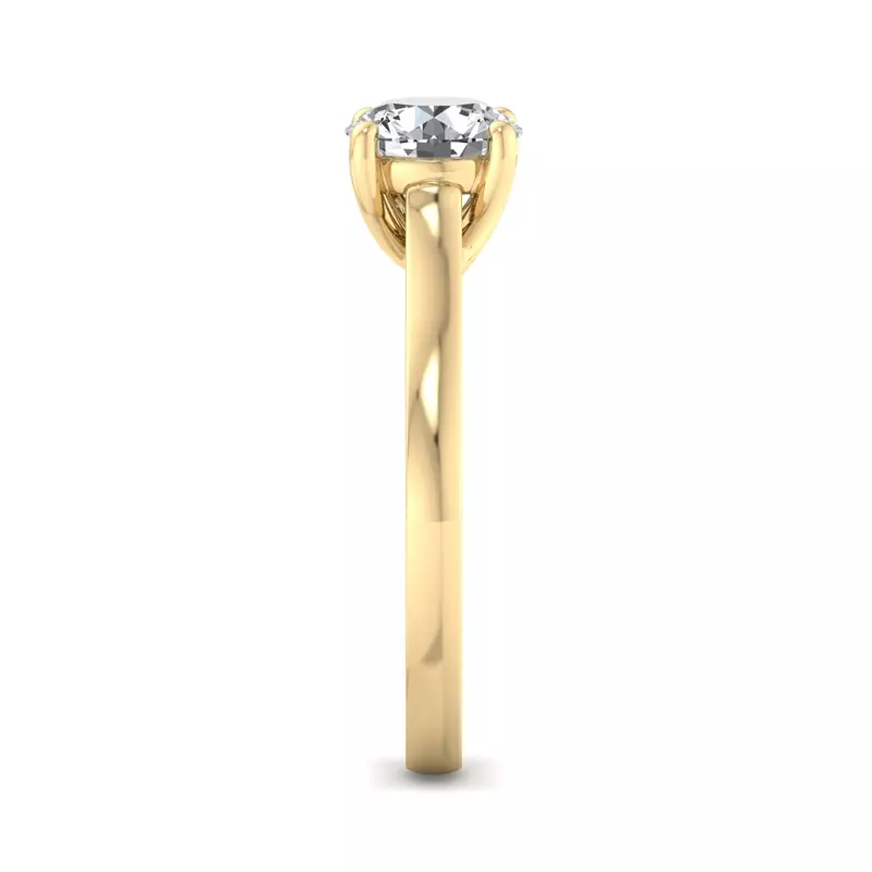 14K Yellow Gold Cecilia Solitaire Engagement Ring