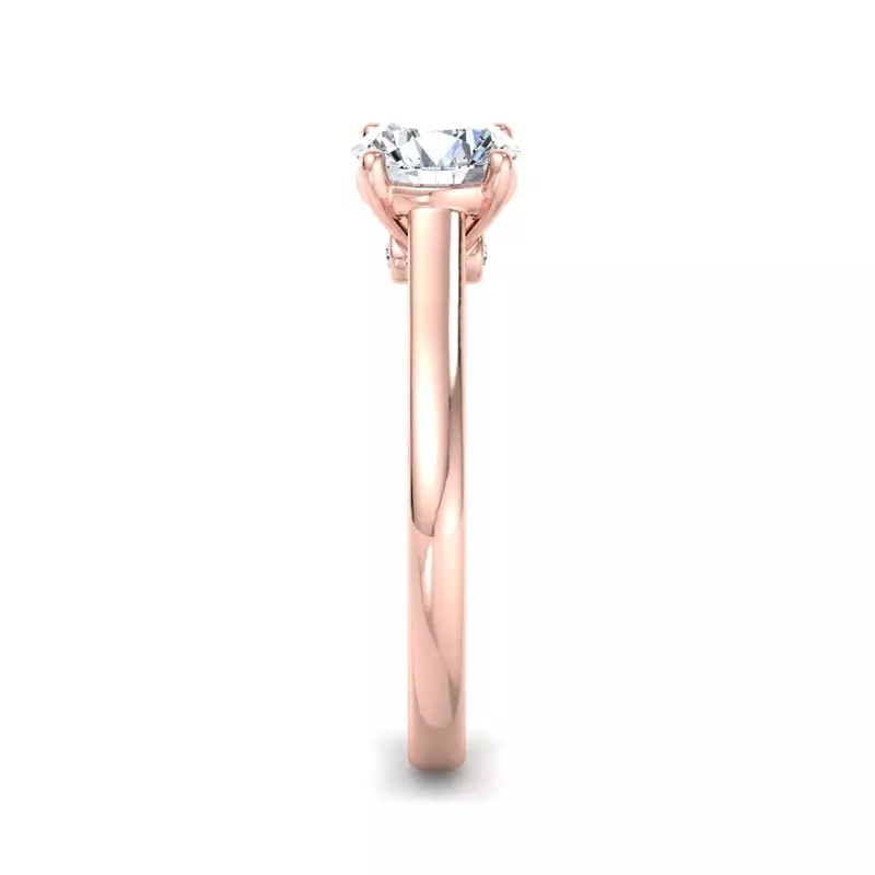 14K Rose Gold Andrea Solitaire Engagement Ring