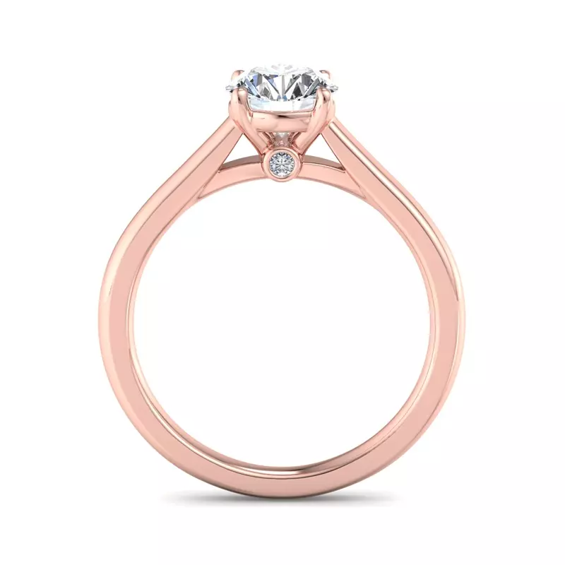 14K Rose Gold Andrea Solitaire Engagement Ring