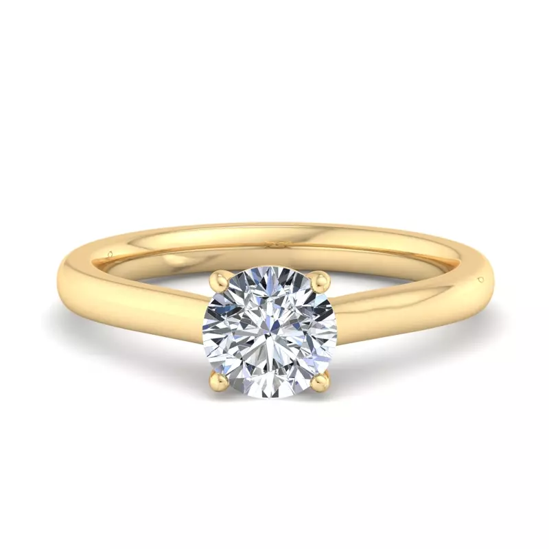 14K Yellow Gold Andrea Solitaire Engagement Ring