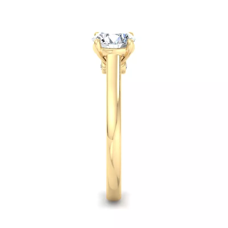 14K Yellow Gold Andrea Solitaire Engagement Ring