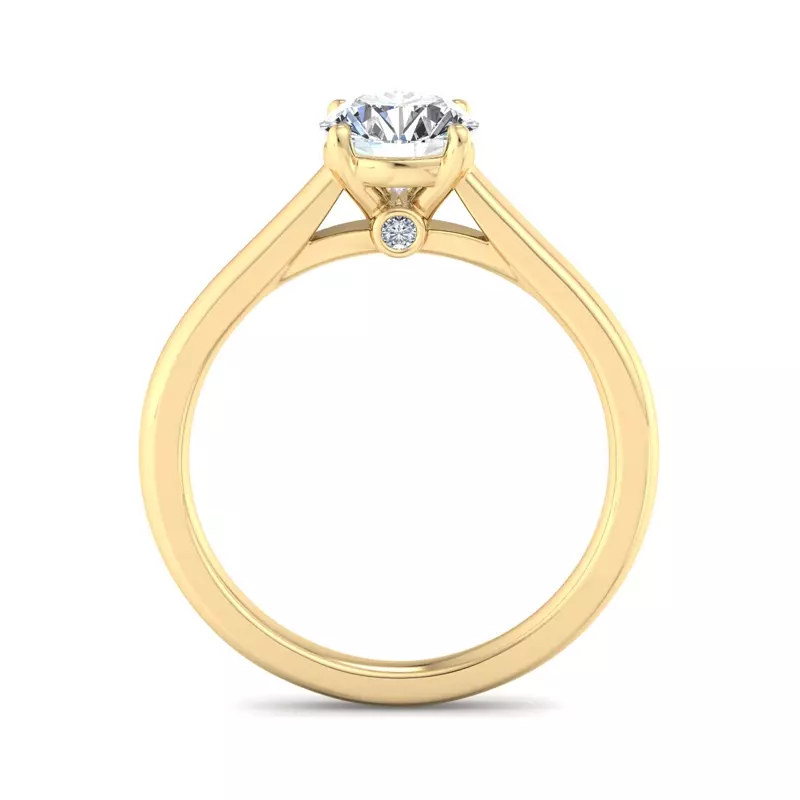 14K Yellow Gold Andrea Solitaire Engagement Ring