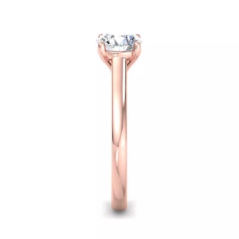 14K Rose Gold Summer Solitaire Engagement Ring