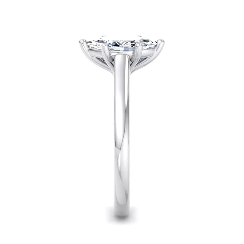14K White Gold Summer Solitaire Engagement Ring