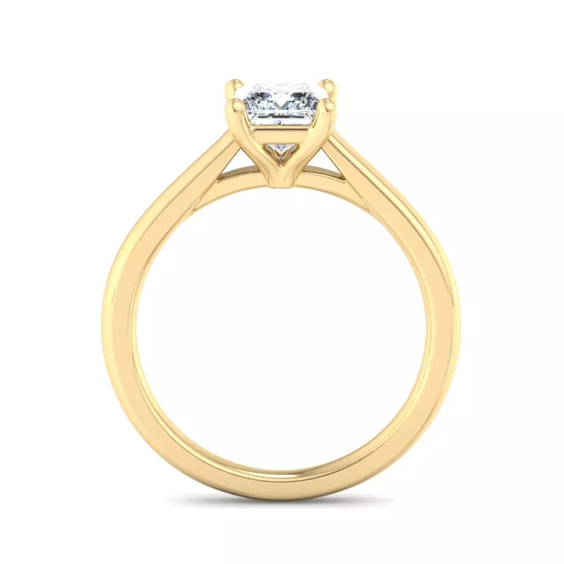 14K Yellow Gold Summer Solitaire Engagement Ring